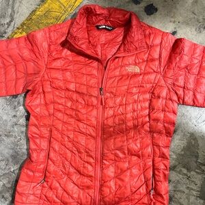 The North Face Women's Red Puffer Jacket Size M